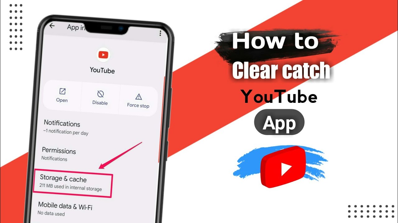How to Clear Youtube Cache on Android Phone || delete youtube app data ...