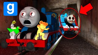 Building a THOMAS TRAIN Chased By CURSED Thomas and Friends! (Garry's Mod Sandbox)