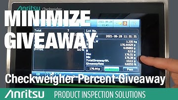 Checkweigher Percent Giveaway Feature