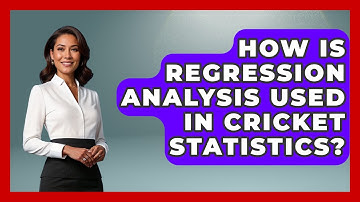How Is Regression Analysis Used In Cricket Statistics? - Cricket Stats Zone