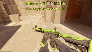 M4A4 | Full Throttle FACTORY NEW – Skin & Animations | CS2 (New M4A4 Skin)