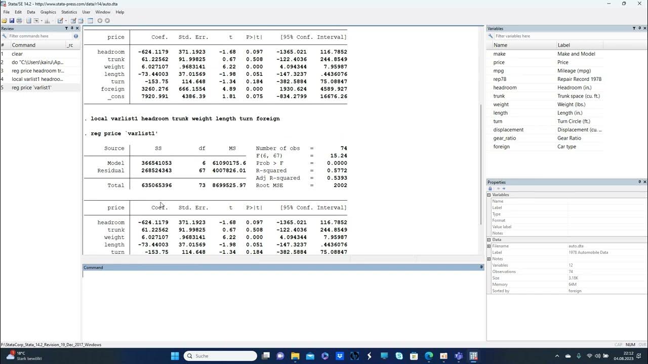 Stata Creating local macros variable list with Dofile YouTube