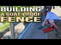 Installing No-Dig to Coyote Proof our Goat Fence - Part 3