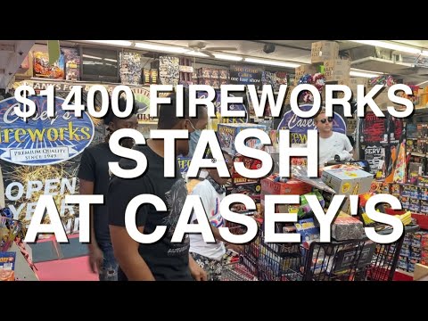 $1400 FIREWORKS STASH - CUSTOMER INTERVIEW - CASEYS FIREWORKS