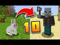 10 SECRET MOB WEAKNESSES in Minecraft! (Pocket Edition, PS4, Xbox, Switch, PC)