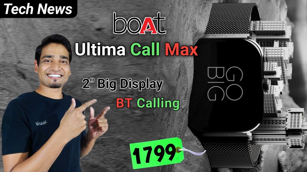 Boat Ultima Call Max Smartwatch 🔥| Primium Look 😍| Calling Features ⚡| boat ultima call max