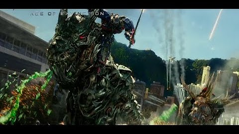Dinobot Charge - Transformers Age of Extinction  - Movie Clip HD
