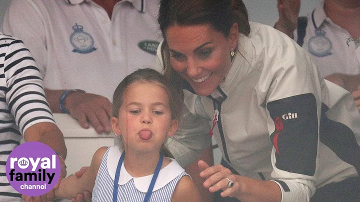 Cheeky Princess Charlotte Sticks her Tongue out at...