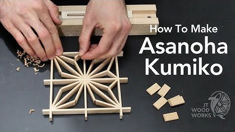 How to make an Asa-no-ha Kumiko pattern
