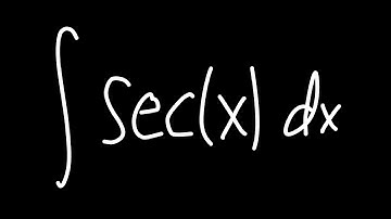 Integral of sec(x)