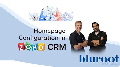 Customizing Homepage in Zoho CRM