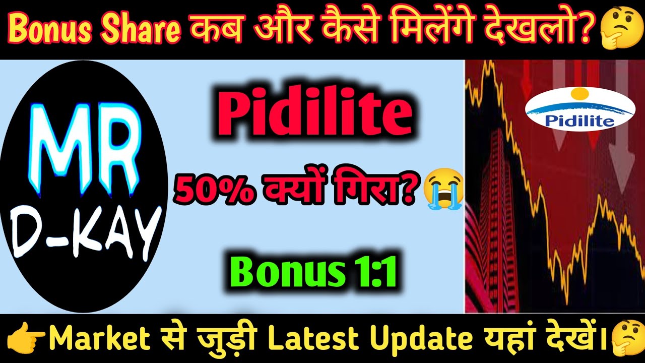 Pidilite share latest news | Pidilite Bonus News | Pidilite Industries ...