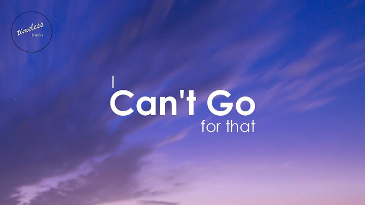 I Can’t Go for That (No Can Do) Lyric Video version - Lyric Video performance video thumbnail