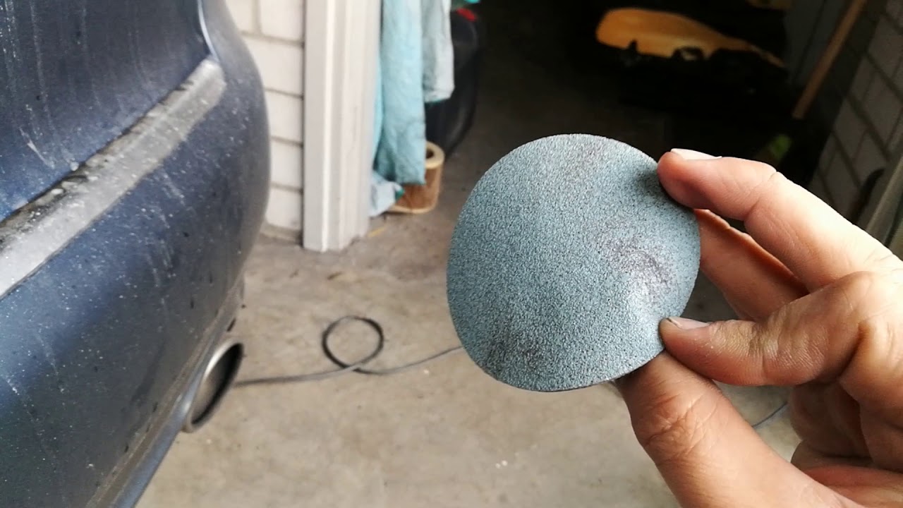 Audi A4 zelf spuiten en nu polijsten.