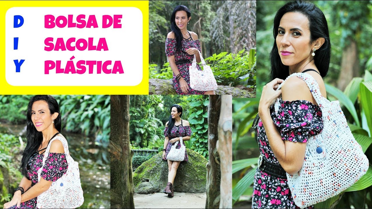 COMO FAZER BOLSA DE SACOLA PLÁSTICA