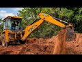 JCB Road Side Digging Work😱| Satisfying Backhoe Operator Skills🔥|