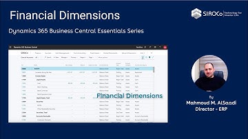 Dimensions - Dynamics 365 Business Central Essentials Video Series