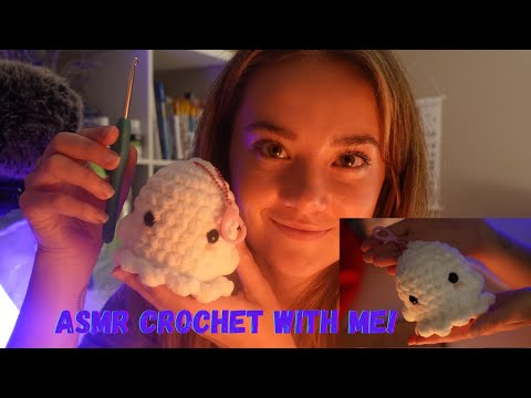 ASMR Crochet With Me! Whispered, Background ASMR Hangout With Me