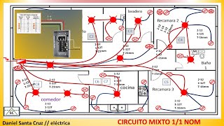 ✔✔electrical installations of a house / shared circuit 1/1