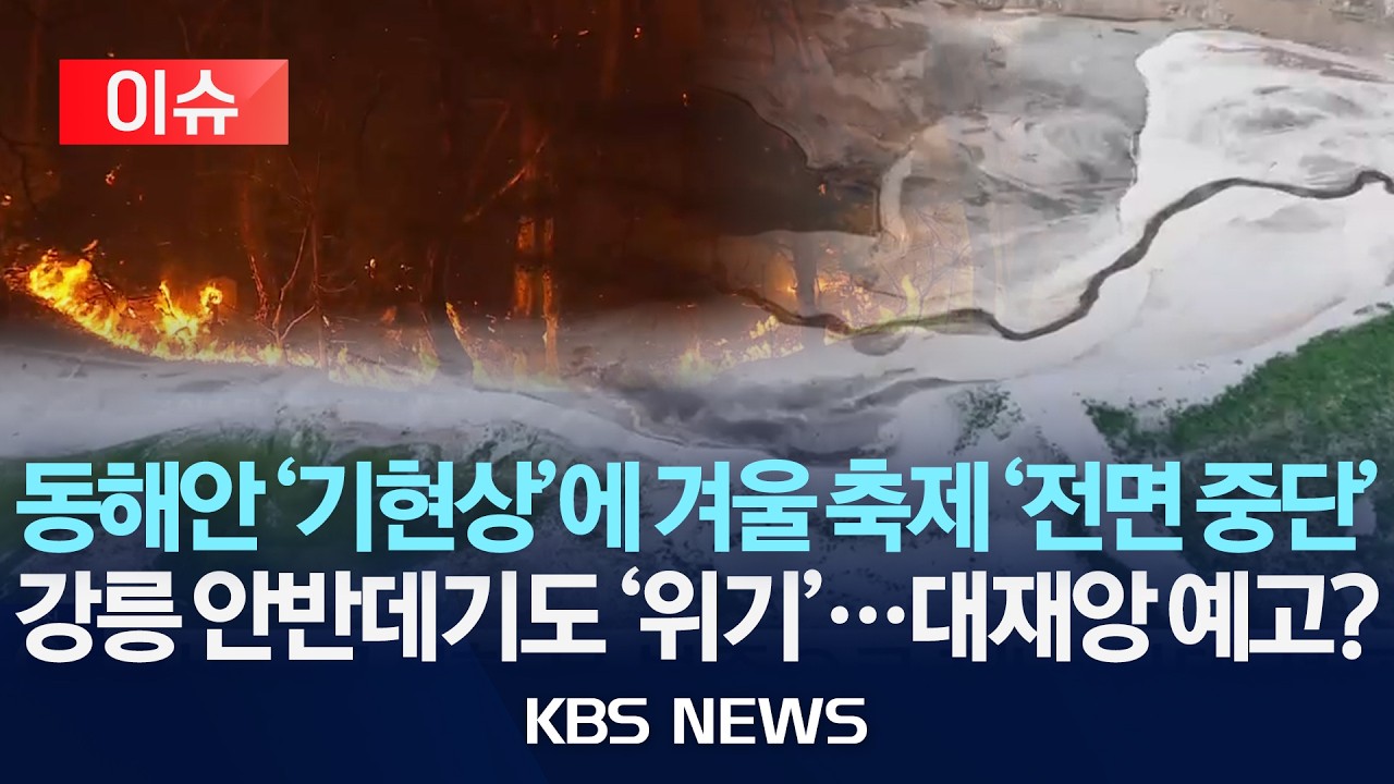 [이슈] 동해안 '기현상'에 겨울 축제 '전면 중단'…강릉 안반데기도 '위기'…대재앙 예고?/2026년 2월 11일(수)/KBS