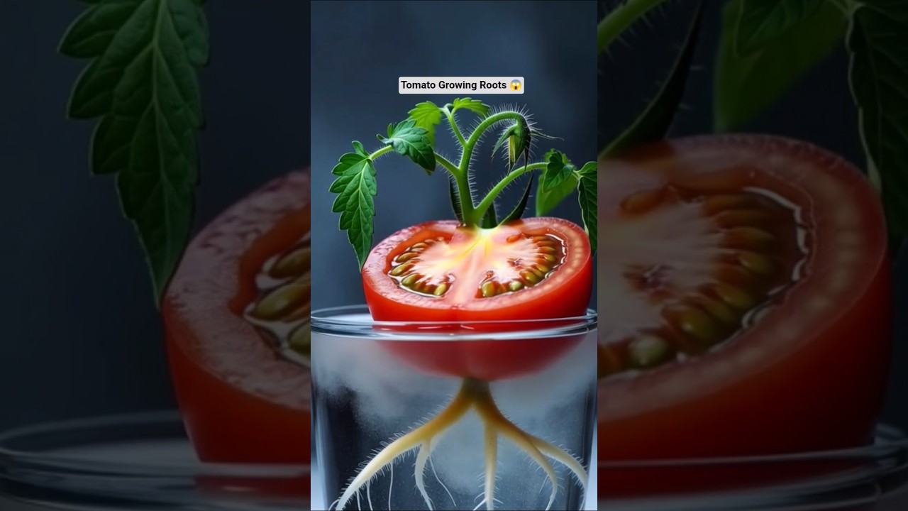Tomato Growing Roots 😱😱 