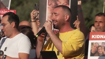 עומר אדם ‏שר שיר למעלות במטה משפחות חטופים והנעדרים💔🇮🇱
