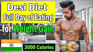 Full Day of Eating to GAIN WEIGHT Fast | Desi Indian Diet with Powerus
