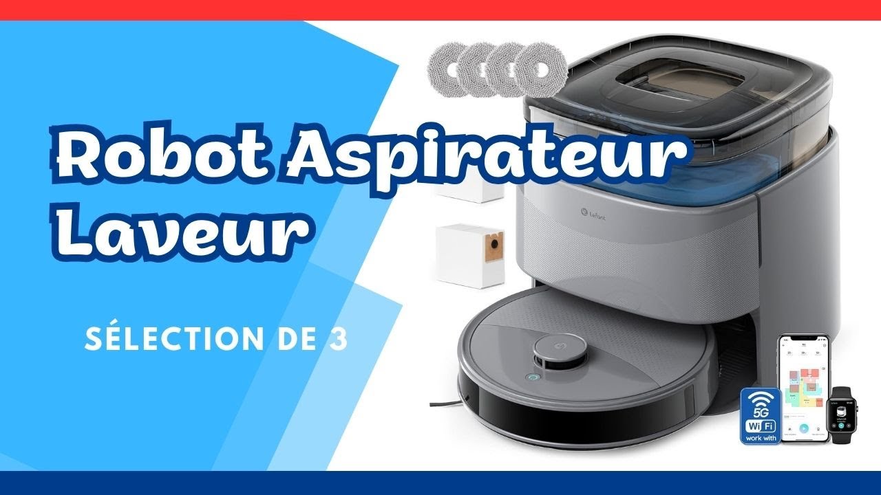 😫 ¡Fatigué de laver le sol! 🌊 Top 3 Meilleur Robot aspirateur laveur Amazon ❤️ 