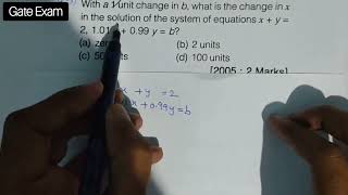 Gate Mechanical Previous year solved questions Paper | Gate 2005 | #linearalgebra #gateexam