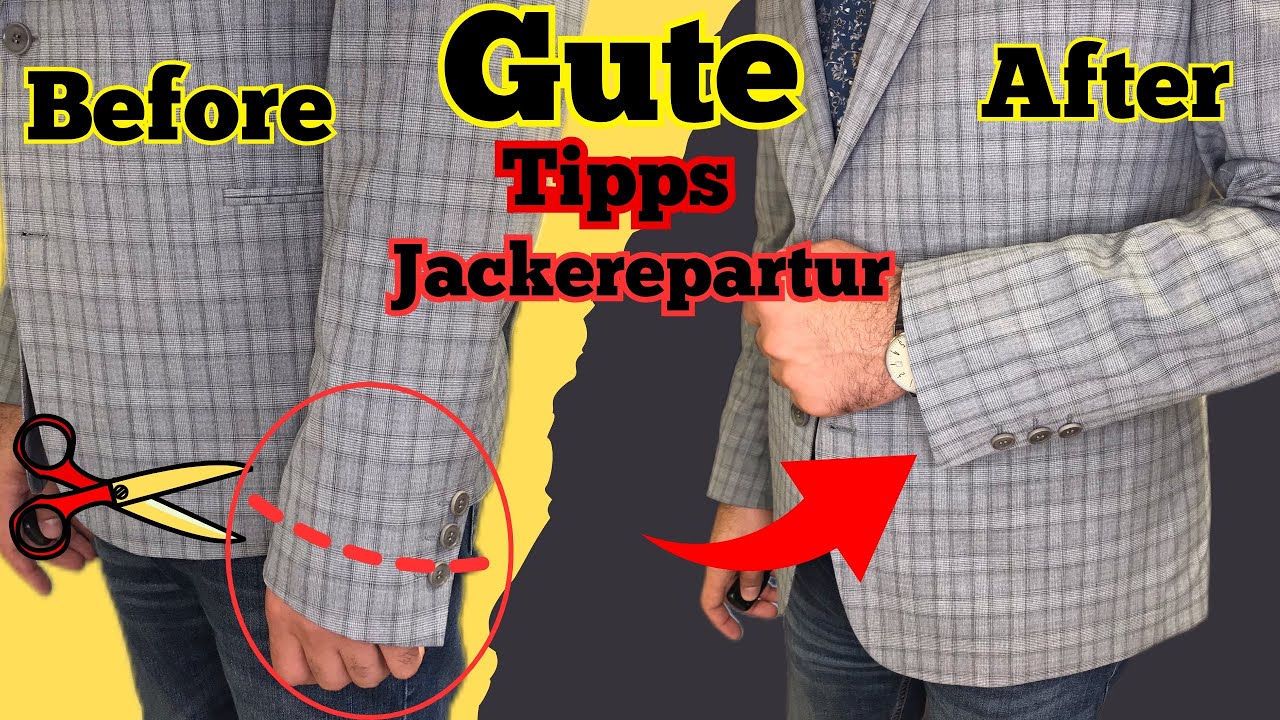 Sport coat sleeve shortening secrets YouTube