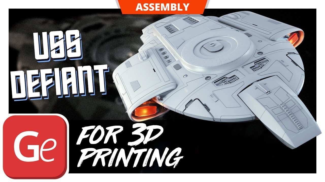 USS Defiant 3D Printing Model | Assembly by Gambody - YouTube