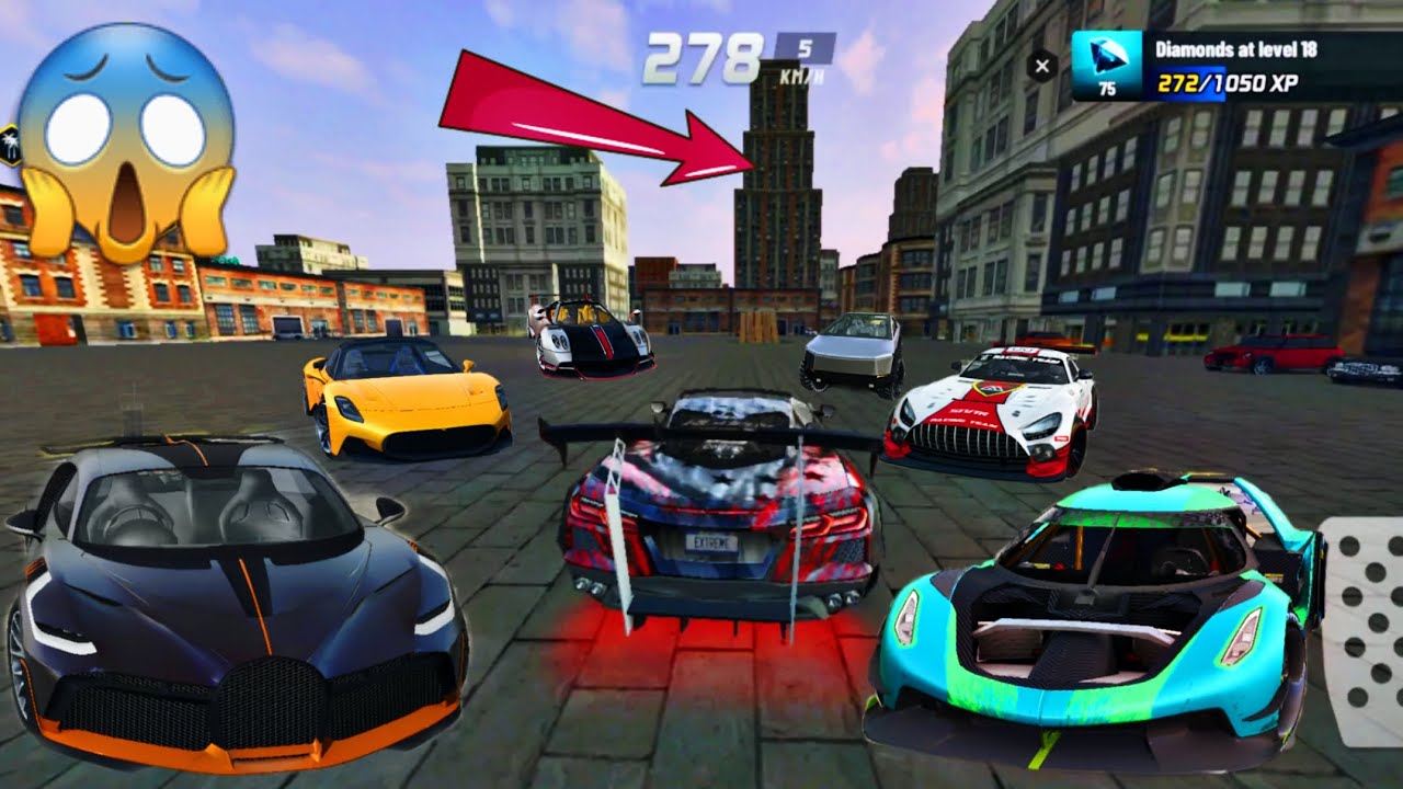 All Car Stunts Through Biggest Building // Extreme Car Driving Simulator // Cars Gameplay 