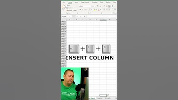 Excel Quick Tips - Insert Row / Column Shortcut with No Mouse #excel #exceltips #analytics
