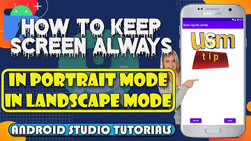 How to #Keep #Screen Always in #Portrait Mode in Landscape #Mode | How to #Disable #Landscape Mode