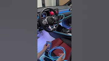 how to install ambient light #mercedes ambient led