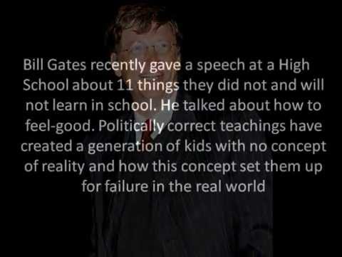 Bill Gates-11 Rules You Will Never Learn In School