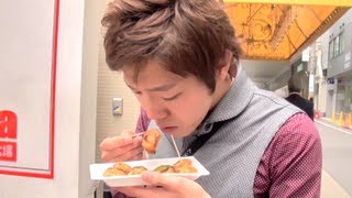本場大阪のたこ焼き！TAKOYAKI！