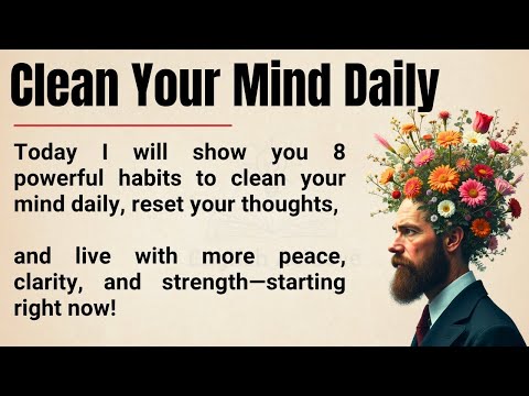 Clean Your Mind Daily 🧠|| 8 Habits to Reset Your Thoughts & Build Mental Strength || Graded Reader✅