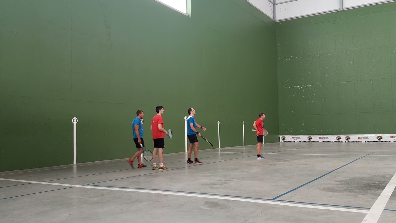 CAMPEONATO de Aragon de bola lenta 2021-Grupos-Asier Galarza y Alex vs Alex y Michel