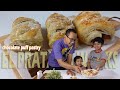Chocolate puff pastry  how to make mini chocolate puff pastry  el pratama works cooking time