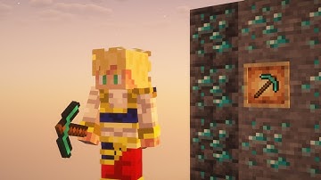 Getting A Diamond Pickaxe And Throwing it in Lava. Thats it lol