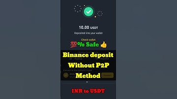 Binance deposit without P2P method 😱 100% safe method ✅ INR to USDT ( Through UPI deposit ) #binance