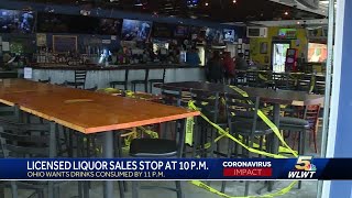 Bar patrons react to emergency rule, halting Ohio alcohol sales at 10 p.m.