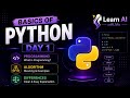 Python Day 1: Programming vs Algorithm Explained for Beginners #AI #ML #algorithm #programming