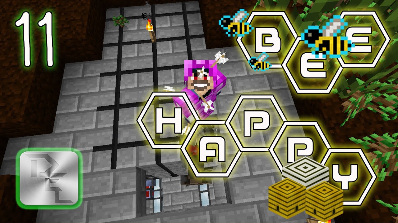 Minecraft Mod Pack Bee Happy - Episode 11 - Forestry Tree Farm - YouTube