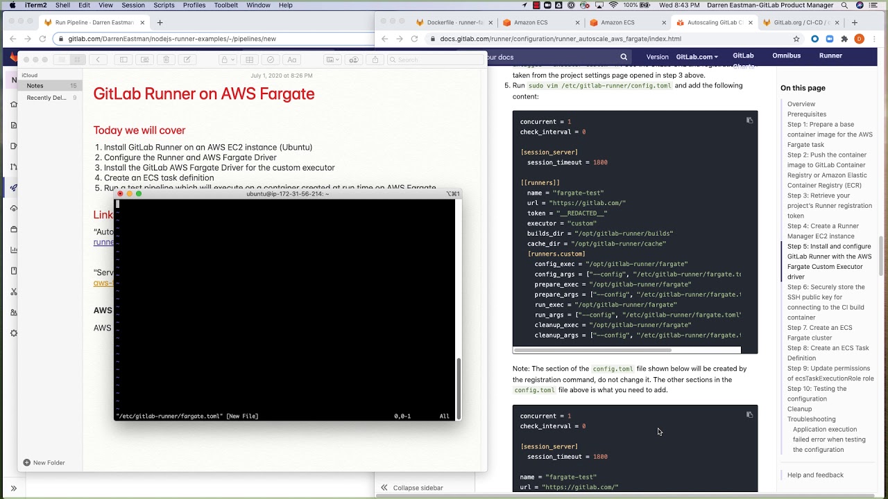 GitLab Runner and AWS Fargate Driver: Speed Run - YouTube