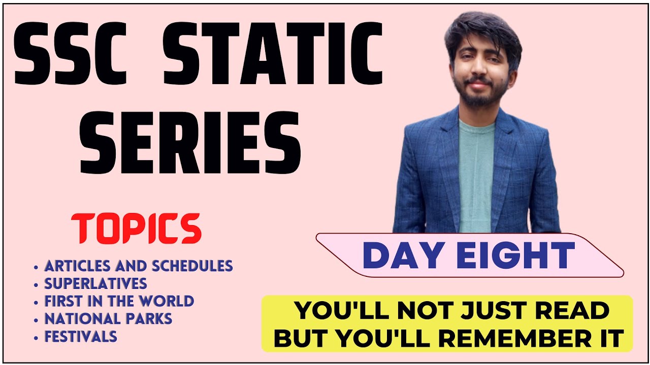 Static GK Quiz Day 8 | ORGANISATIONS | FESTIVALS | DANCE | FIRST IN THE WORLD | SUPERLATIVES