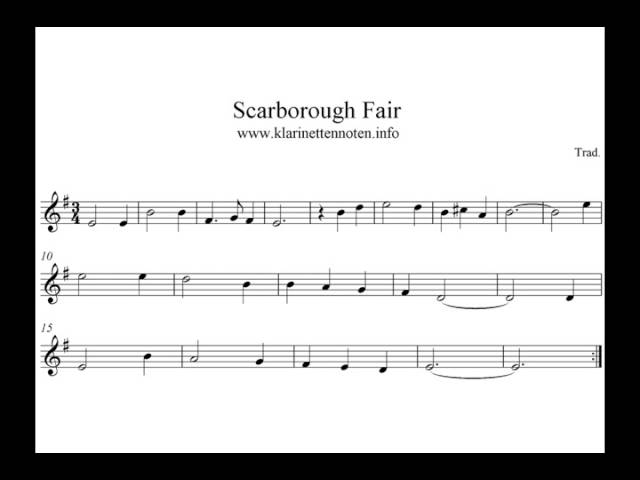 Scarborough fair #learnviolin  Sheet music, Clarinet sheet music, Clarinet  music