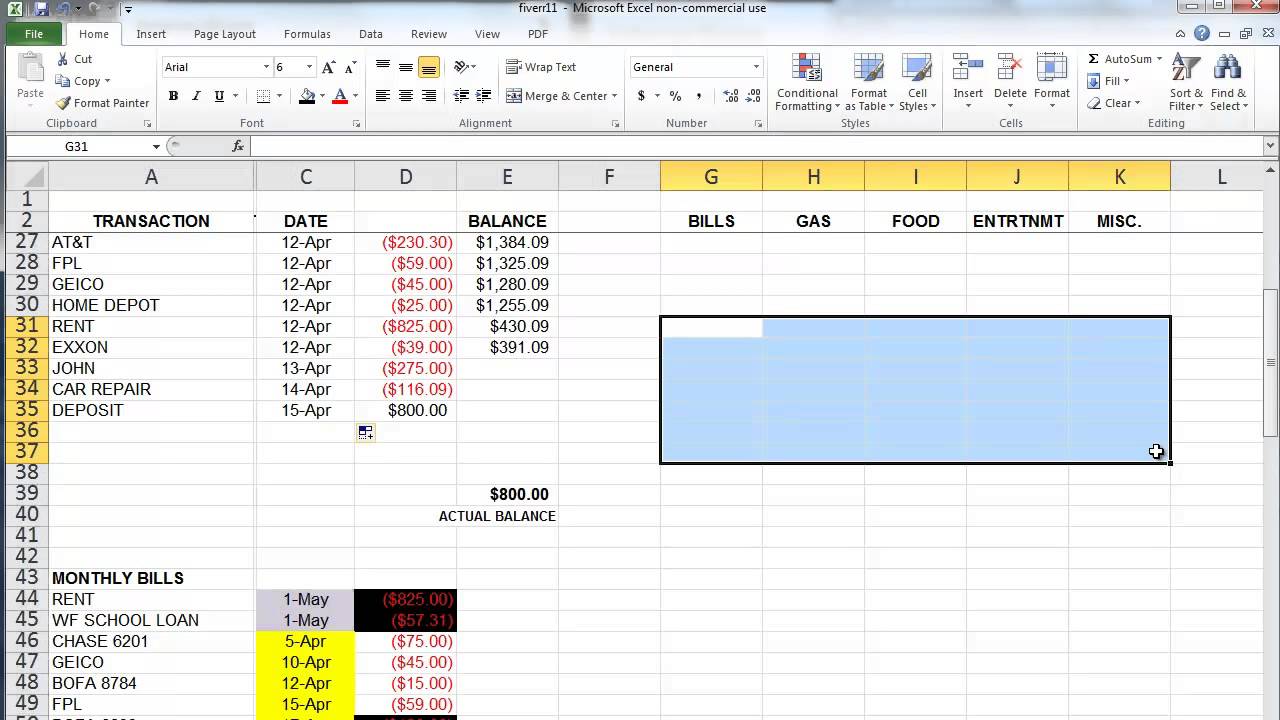 Youtube Money Chart