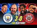 Man City Brentford Fans Reactions To Man City 3 0 Brentford Premier League Fan Reactions 